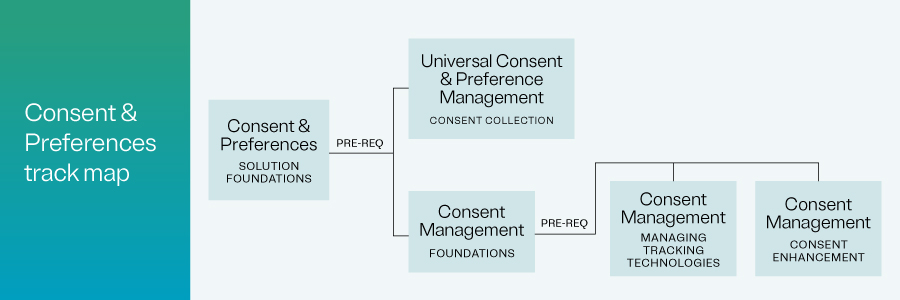 Consent & Preferences track map graphic